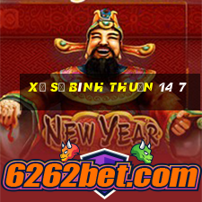 xổ số bình thuận 14 7