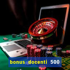 bonus docenti 500 euro 2024