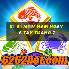 xổ số miền nam ngày 6 tây tháng 7