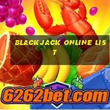 blackjack online list