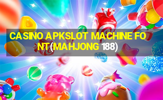 CASINO APKSLOT MACHINE FONT(MAHJONG 188)