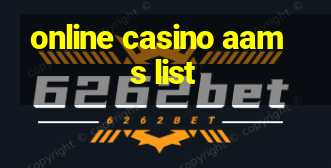 online casino aams list