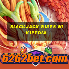 blackjack rules wikipedia