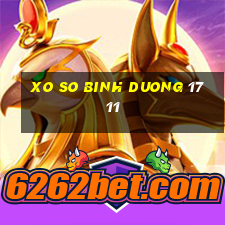 xo so binh duong 17 11