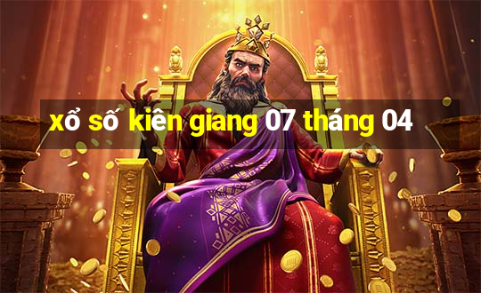 xổ số kiên giang 07 tháng 04