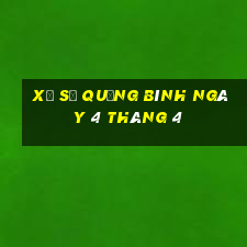 xổ số quảng bình ngày 4 tháng 4