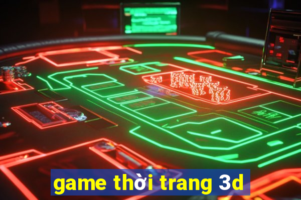 game thời trang 3d