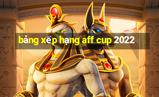 bảng xếp hạng aff cup 2022