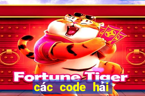 các code hải tặc đại chiến