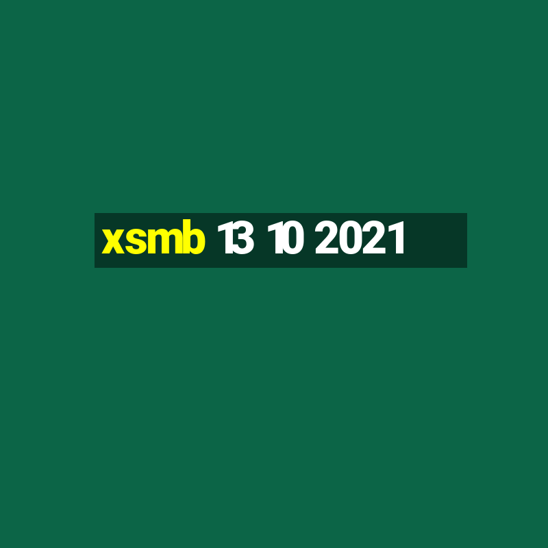 xsmb 13 10 2021