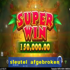 sleutel afgebroken in slot