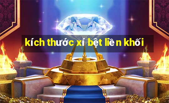 kích thước xí bệt liền khối