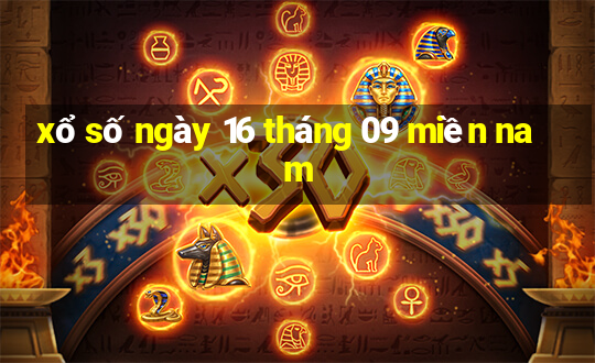 xổ số ngày 16 tháng 09 miền nam