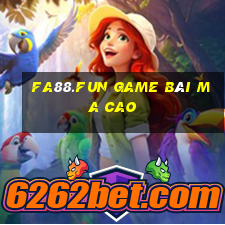 Fa88.Fun Game Bài Ma Cao