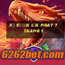 xổ số đắk lắk ngày 7 tháng 1