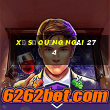 xổ số quảng ngãi 27 4