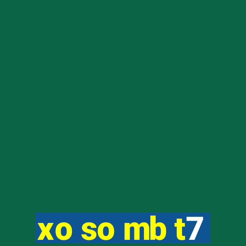 xo so mb t7