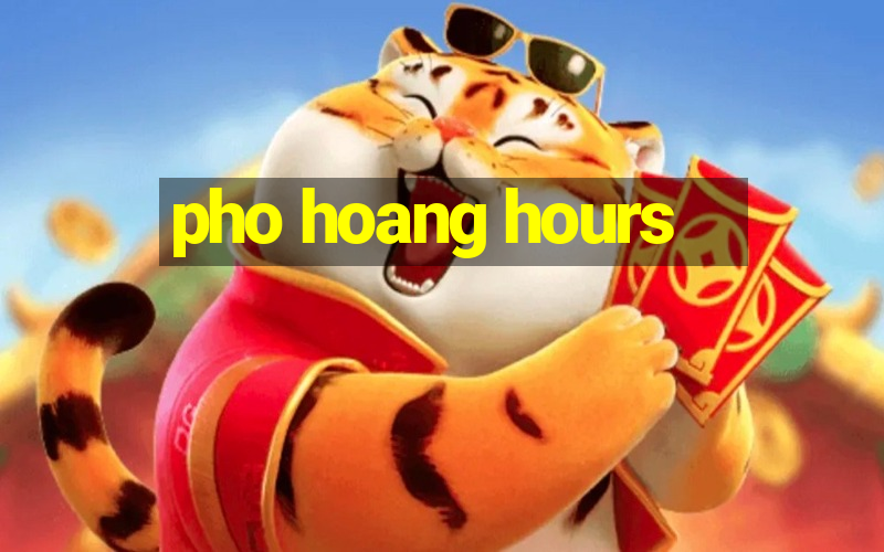 pho hoang hours