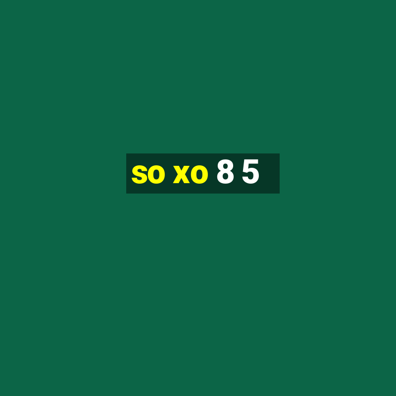 so xo 8 5