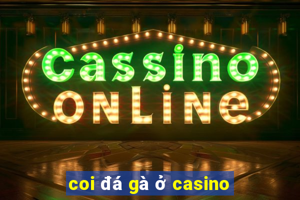 coi đá gà ở casino