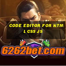 code editor for html css js