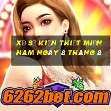 xổ số kiến thiết miền nam ngày 8 tháng 8