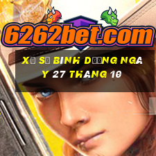 xổ số bình dương ngày 27 tháng 10