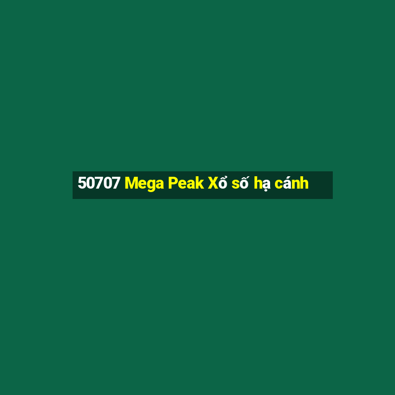 50707 Mega Peak Xổ số hạ cánh