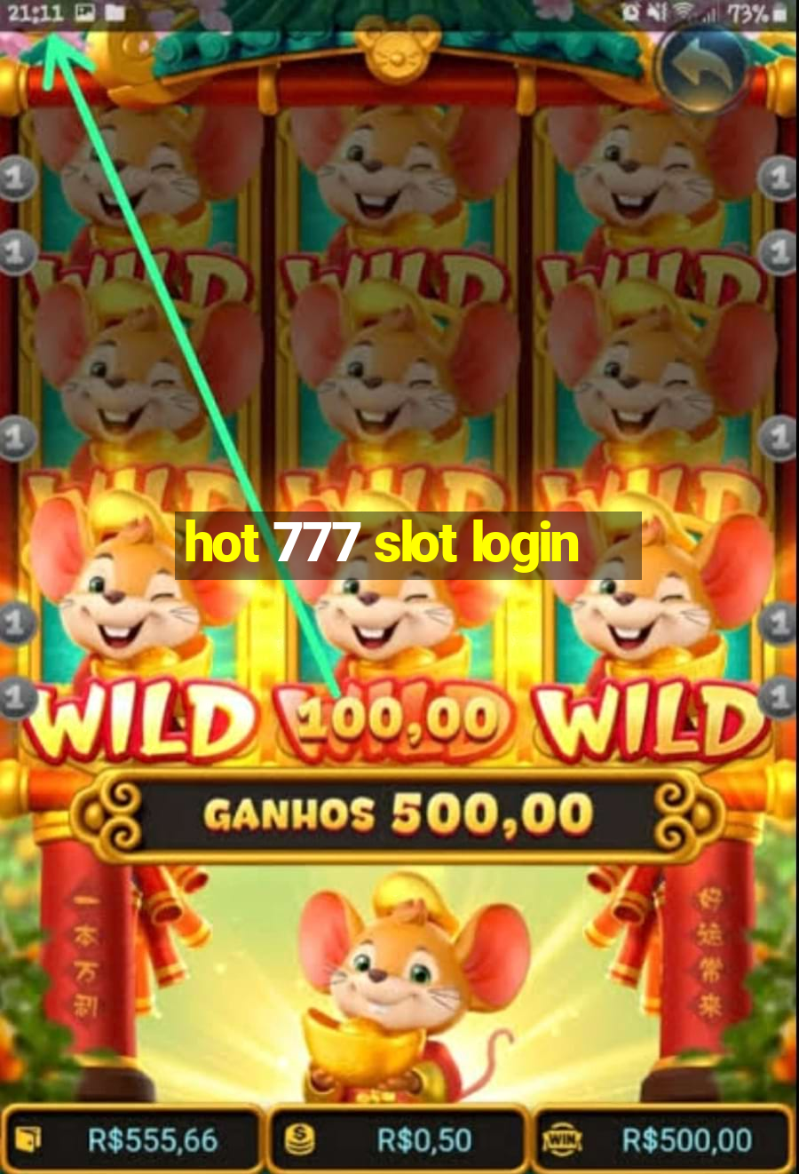 hot 777 slot login