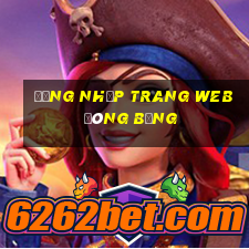 Đăng nhập trang web đóng băng