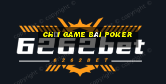 chơi game bài poker