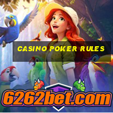 casino poker rules