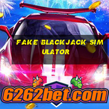 fake blackjack simulator