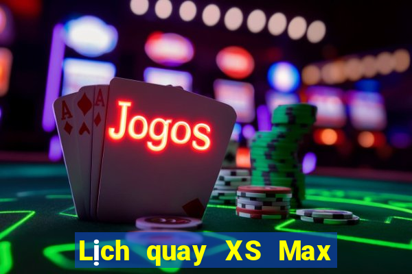 Lịch quay XS Max 3D ngày 12