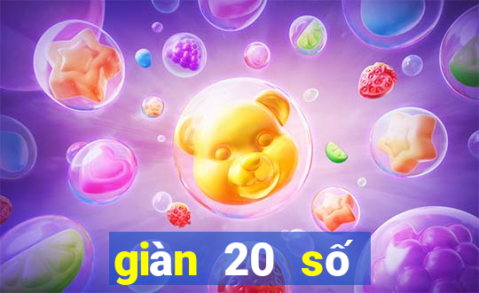 giàn 20 số khung 3 ngày