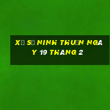 xổ số ninh thuận ngày 19 tháng 2