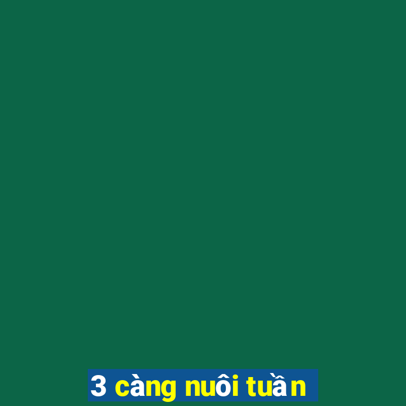 3 càng nuôi tuần