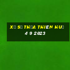 xổ số thừa thiên huế 4 9 2023