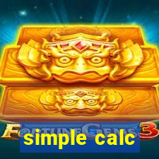 simple calc