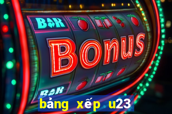 bảng xếp u23 châu á