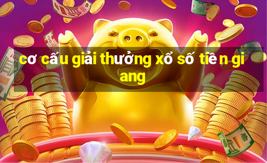 cơ cấu giải thưởng xổ số tiền giang