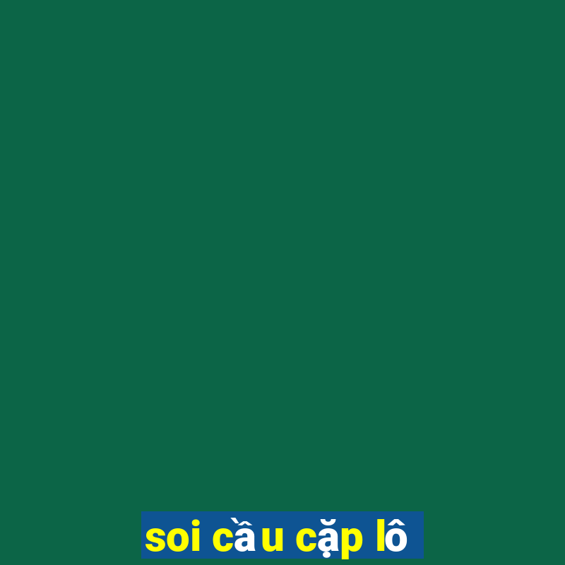 soi cầu cặp lô