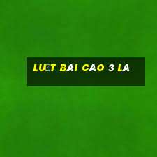 luật bài cào 3 lá