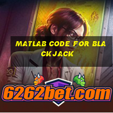 matlab code for blackjack