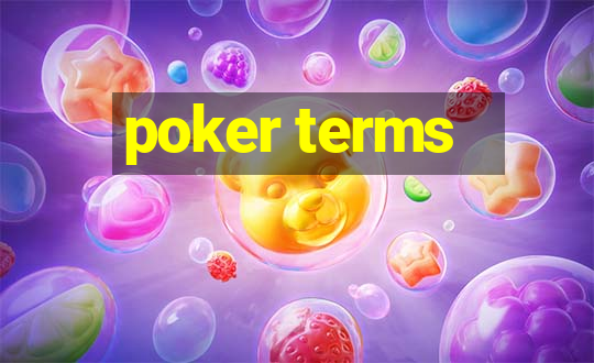 poker terms