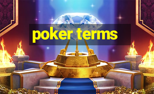 poker terms