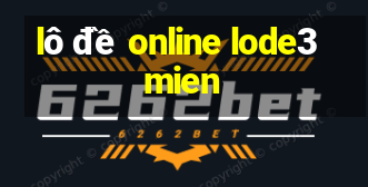 lô đề online lode3mien