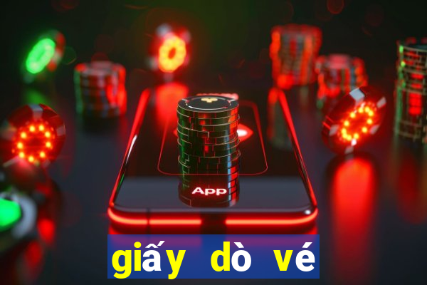 giấy dò vé số hôm nay