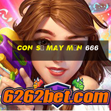 con số may mắn 666