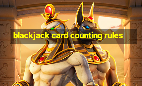 blackjack card counting rules